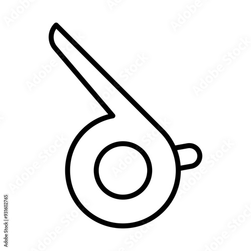 Hockey Whistle line icon