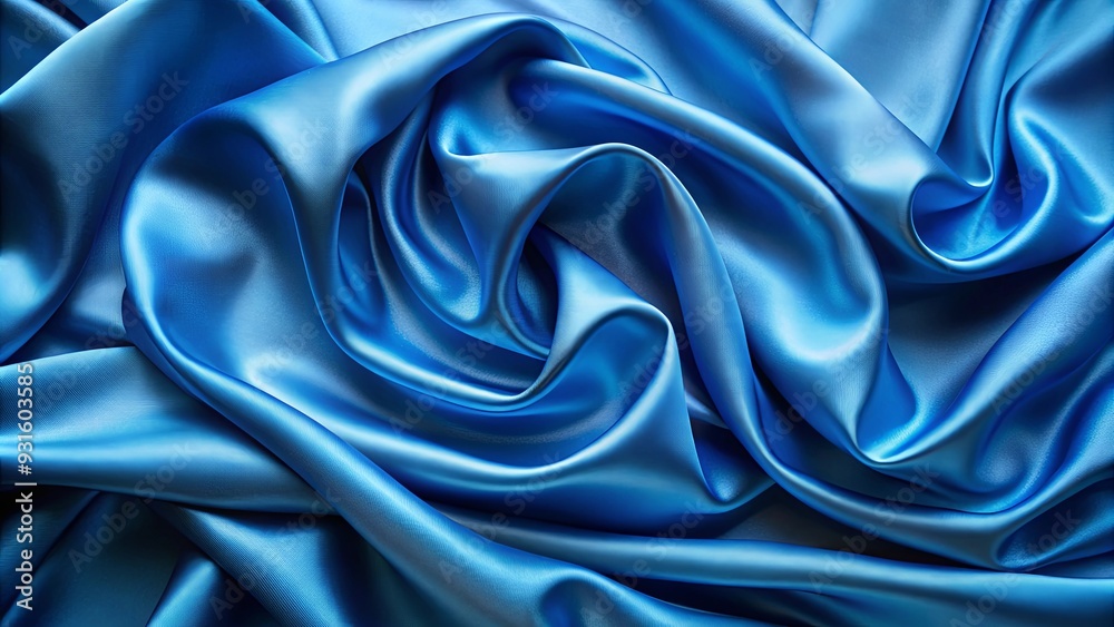 Fototapeta premium Blue silk background with a smooth and luxurious texture, blue, silk, background, smooth, luxurious, texture, elegant, vibrant