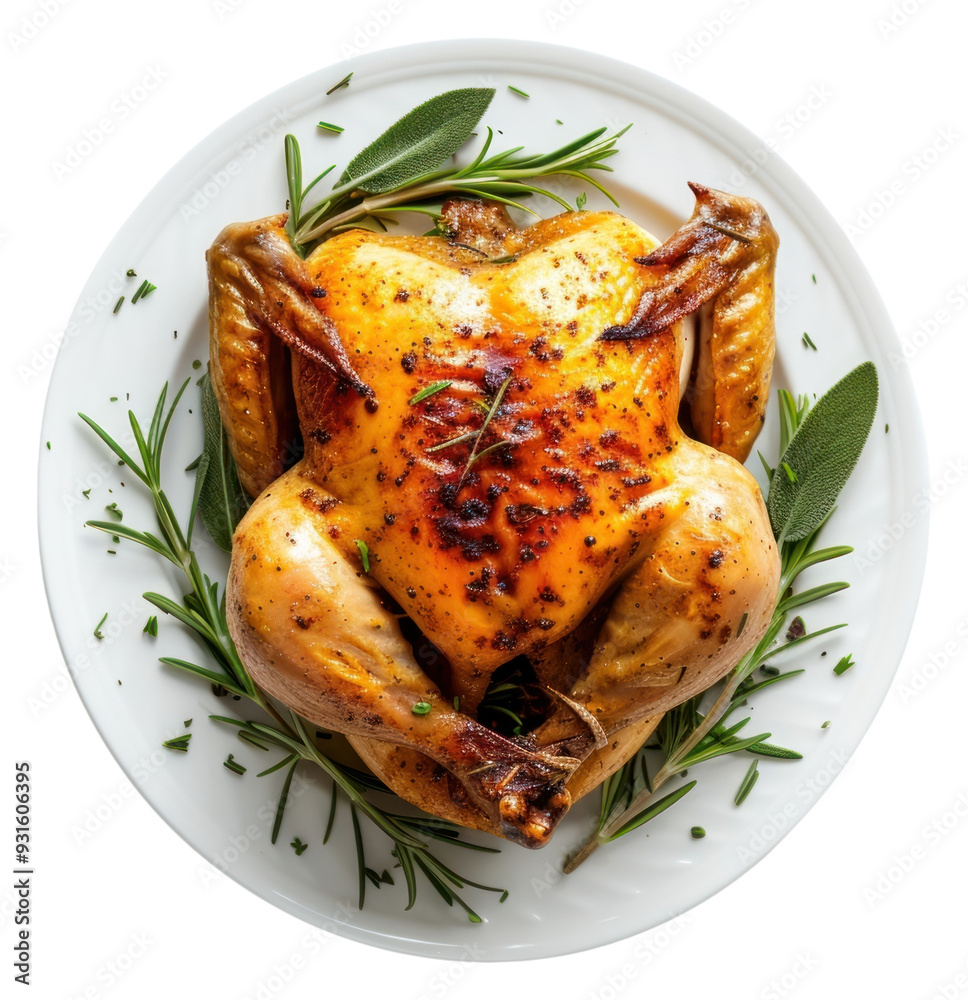 PNG Photo of roasted roast chicken plate rosemary dinner. PNG Photo of roasted roast chicken plate rosemary dinner.