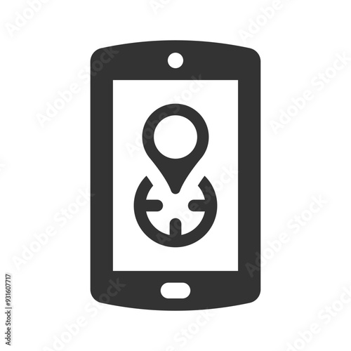 Mobile location tracking icon