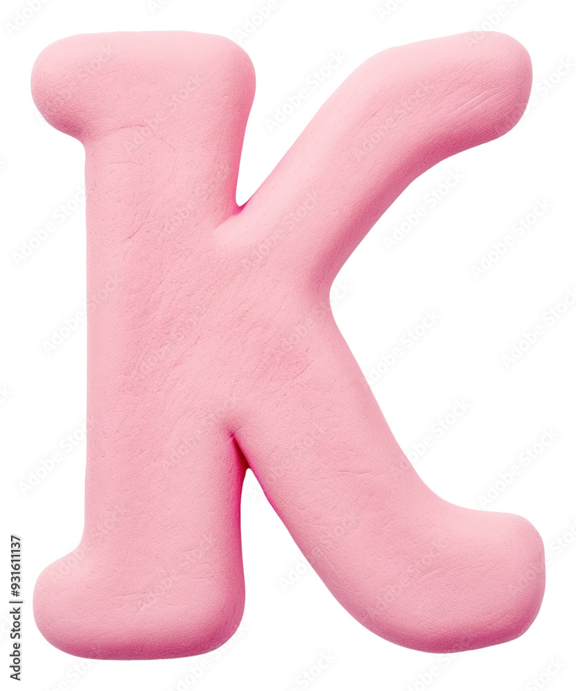 PNG Plasticine letter K text pink white background. PNG Plasticine letter K text pink white background.