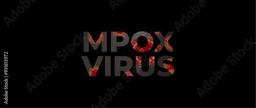 Mpox virus 3d illustration