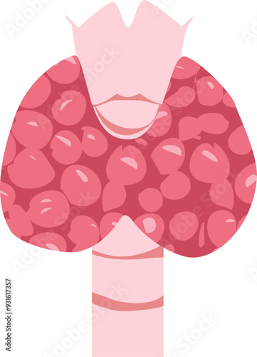 Thyroid disease Illustration 