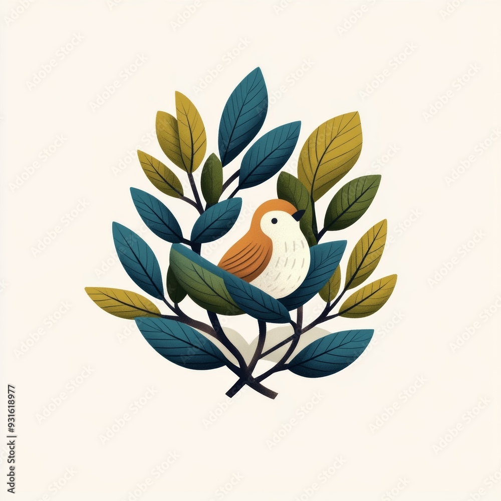 Fototapeta premium cozy nest logo 