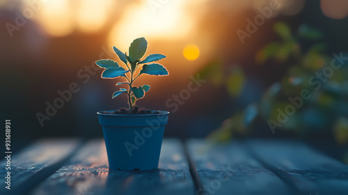 Office green plant background photo