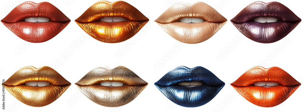 Lips colorful on transparent png Lips colorful on transparent png