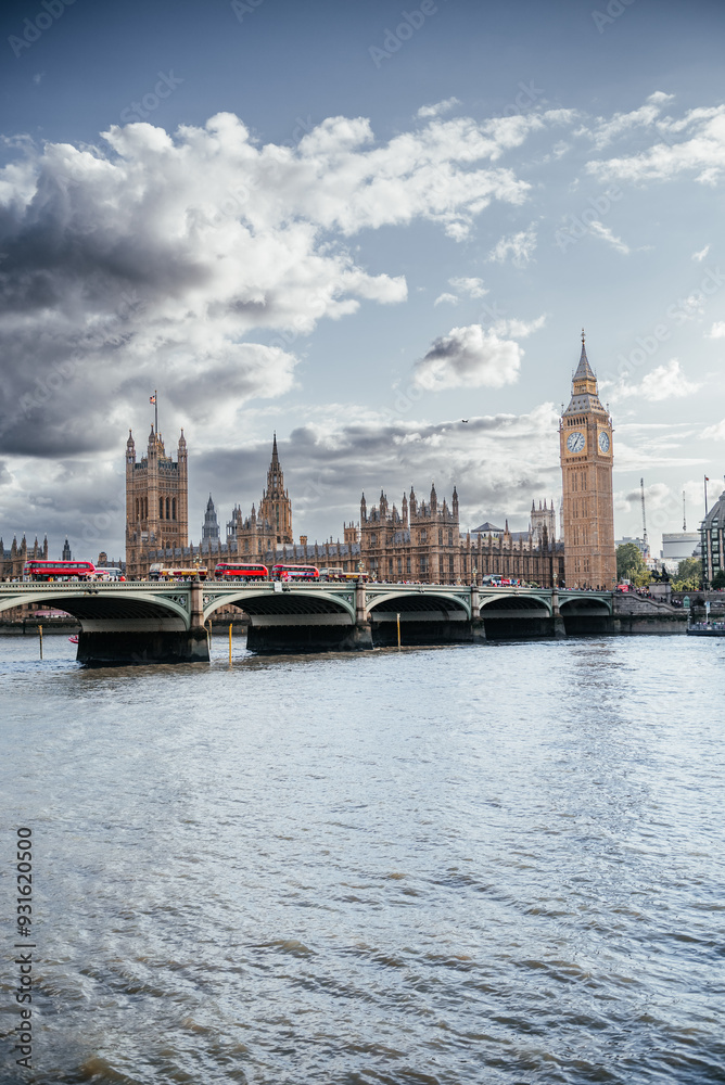 Big Ben and Westminster Bridge in London Big Ben and Westminster Bridge in London