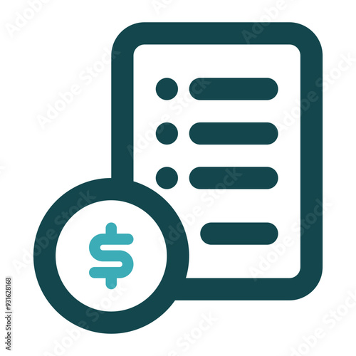 budget icon for illustration