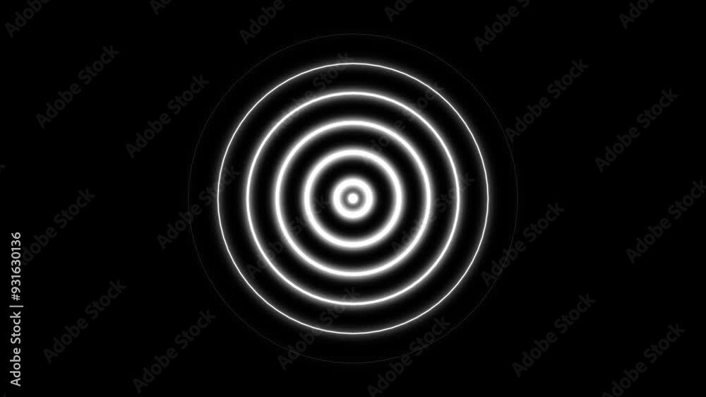 Abstract Futuristic Digital Circle Radio Waves Signal, Location Tracking Map, Military Target, Heartbeat Pulse Diffusion Technology Animation. Abstract Futuristic Digital Circle Radio Waves Signal, Location Tracking Map, Military Target, Heartbeat Pulse Diffusion Technology Animation.