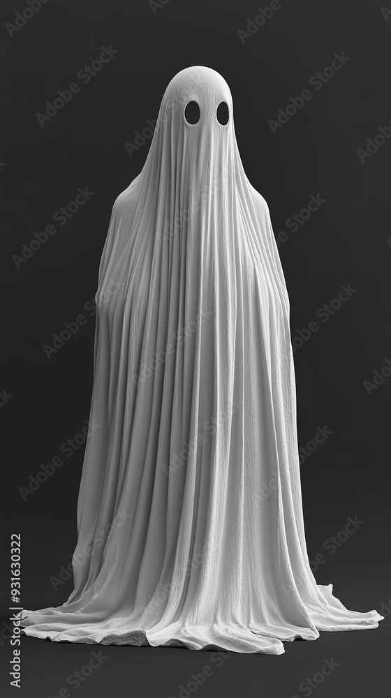 Mysterious and Spooky 3D Ghost Render Mysterious and Spooky 3D Ghost Render