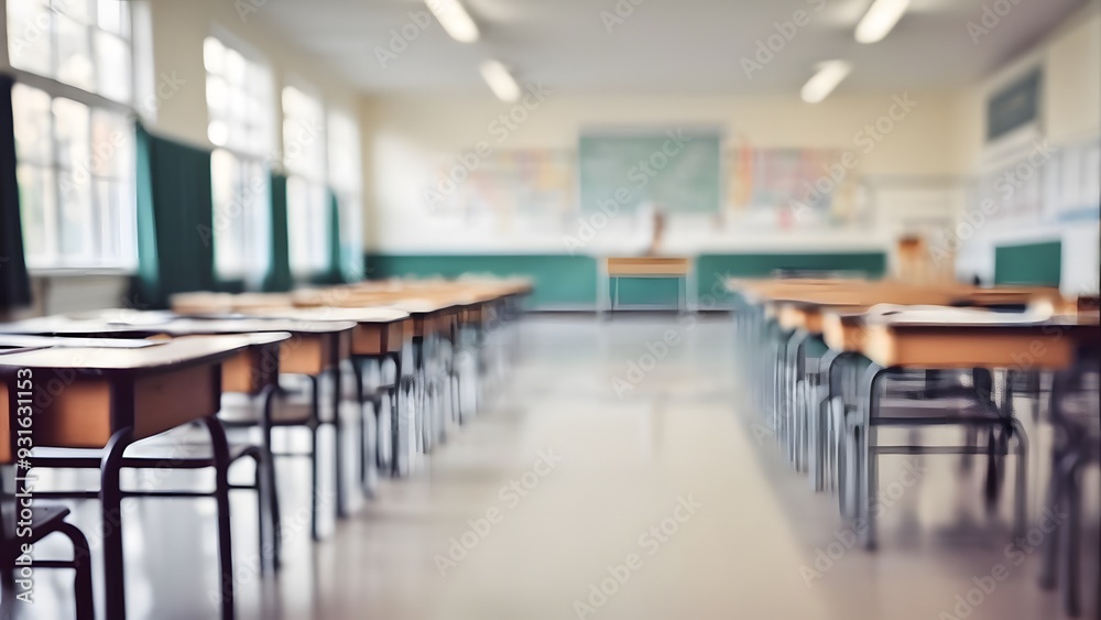 School classroom in blurry background,school academic learning concept School classroom in blurry background,school academic learning concept