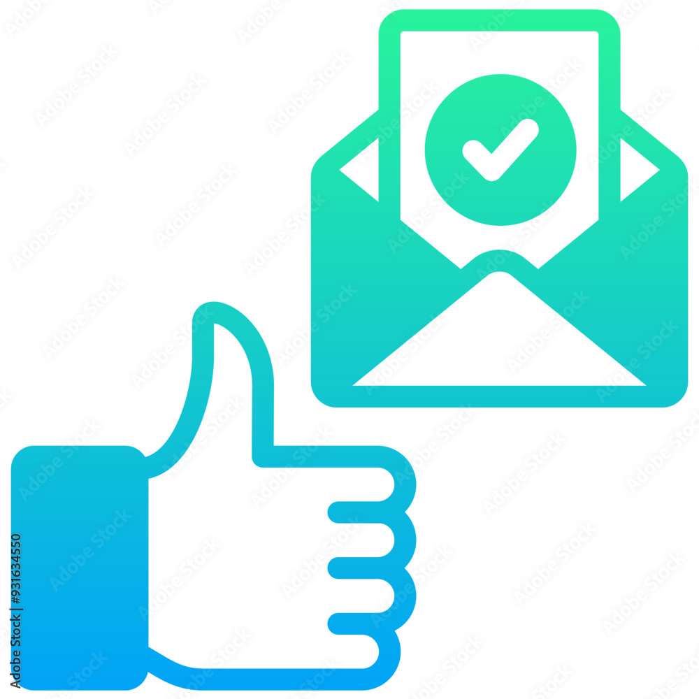 Obraz premium Email Verification Icon
