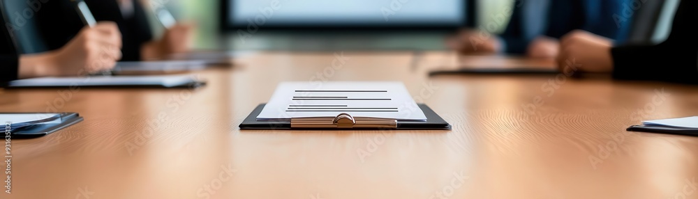 Professional boardroom setting, follow-up items highlighted on a projected agenda, team members taking notes on their future responsibilities, meeting follow-up, agenda recap Professional boardroom setting, follow-up items highlighted on a projected agenda, team members taking notes on their future responsibilities, meeting follow-up, agenda recap