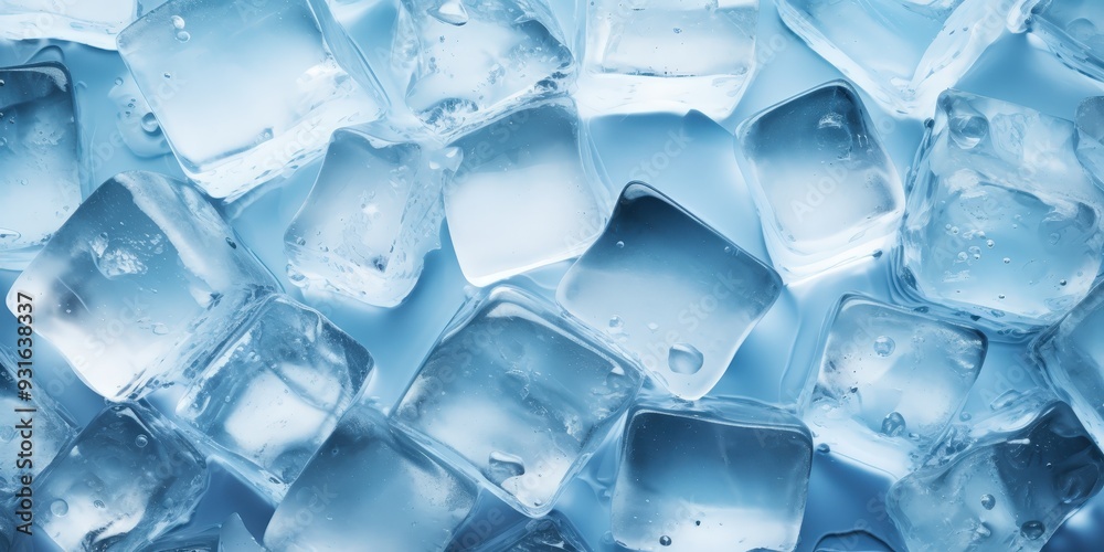 Fototapeta premium Ice Cubes Background