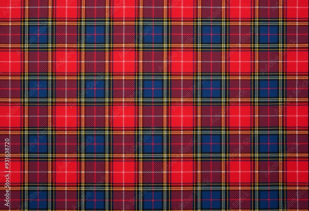 Obraz premium High-Quality Plaid Tartan Texture for Tablecloth: Perfect for Digital Printing