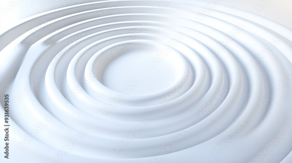 3d render of a white ripples. 3d render of a white ripples.