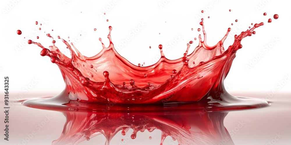 Red Liquid Splash Crown, liquid splash, red liquid, liquid crown Red Liquid Splash Crown, liquid splash, red liquid, liquid crown