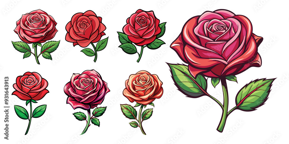 set of roses set of roses