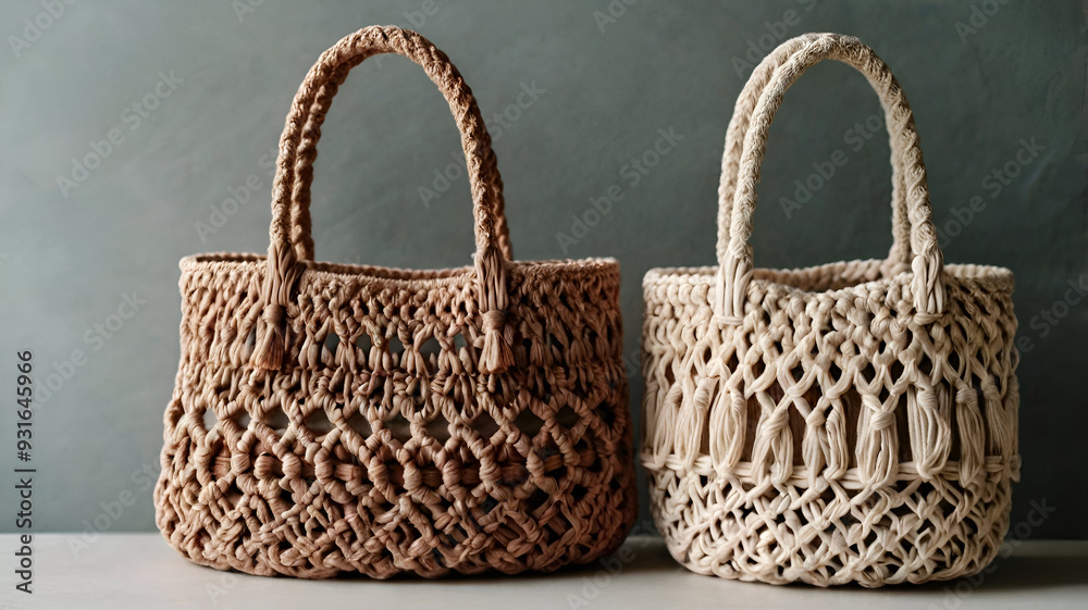 Handmade macrame shopping bags on the light handbag fashion purse , Handmade macrame shopping bags on the light handbag fashion purse ,