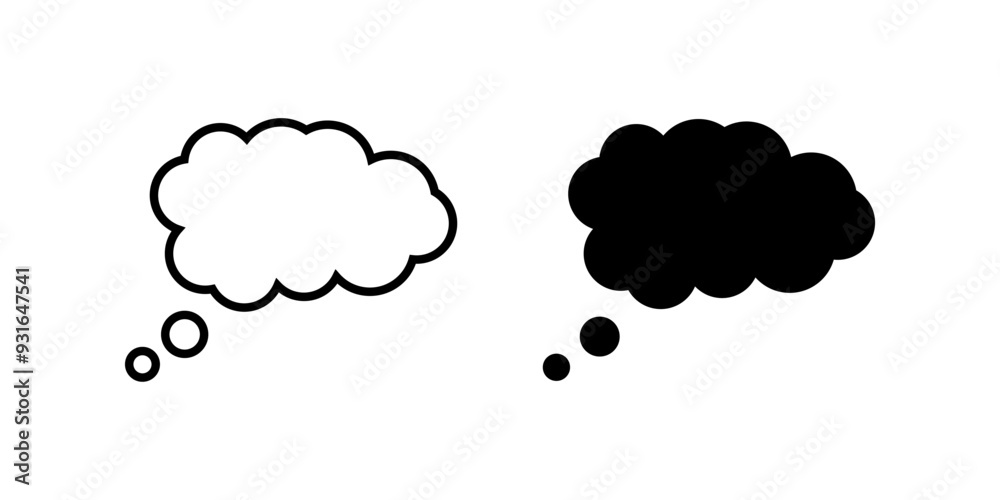 Speech Bubble icon set. chat bubble sign. for mobile concept and web design. vector illustration on white background Speech Bubble icon set. chat bubble sign. for mobile concept and web design. vector illustration on white background