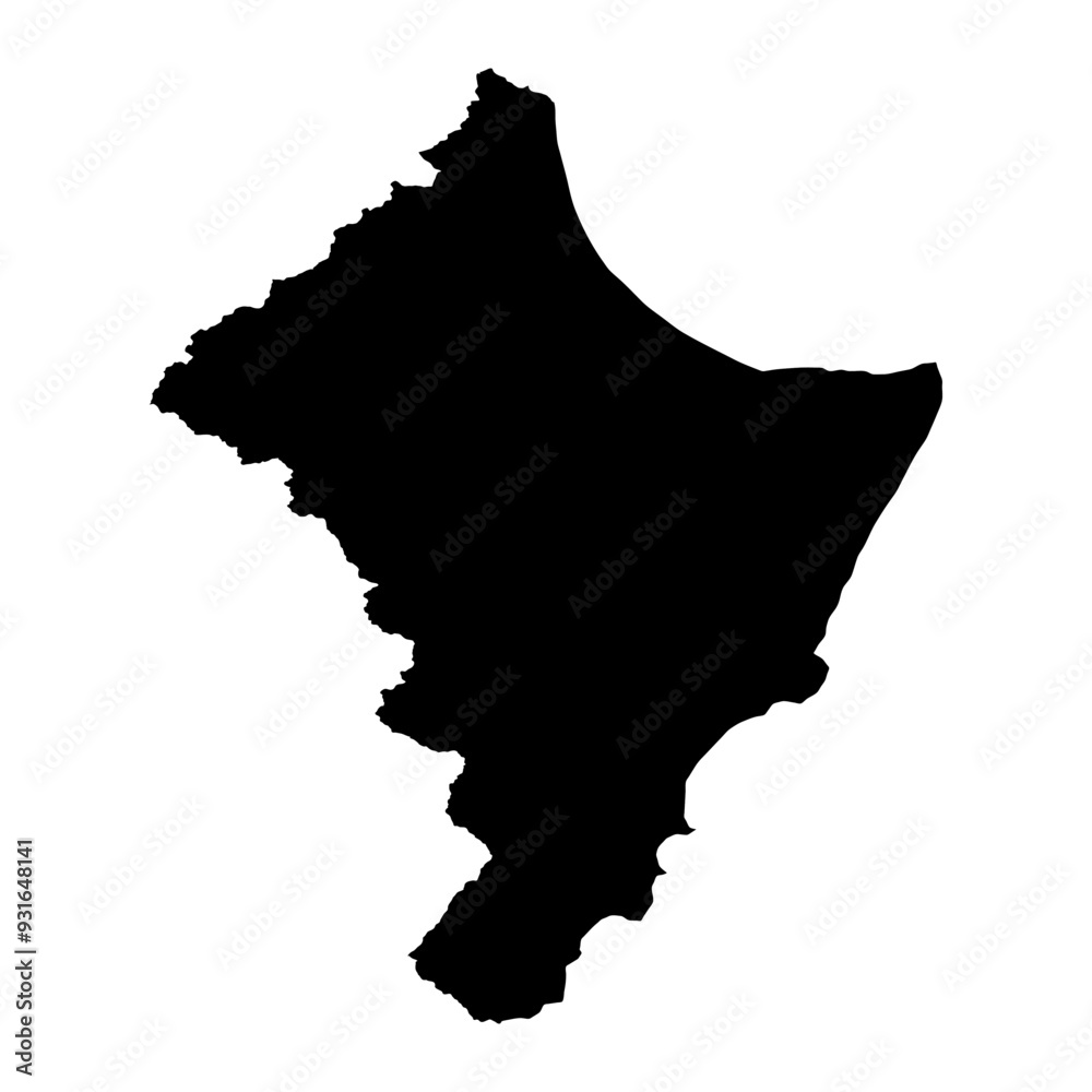 Lower Chitral district map, administrative division of Pakistan. Vector ...