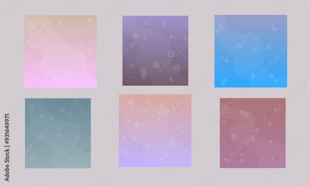 Abstract Bubble Underwater Bright Pink Orange Blue Wallpapers Set Six Backgrounds Vector Abstract Bubble Underwater Bright Pink Orange Blue Wallpapers Set Six Backgrounds Vector