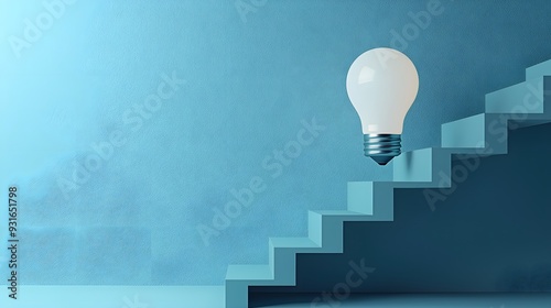 Staircase to Success Minimalist Architecture Symbolizing Growth and Opportunity