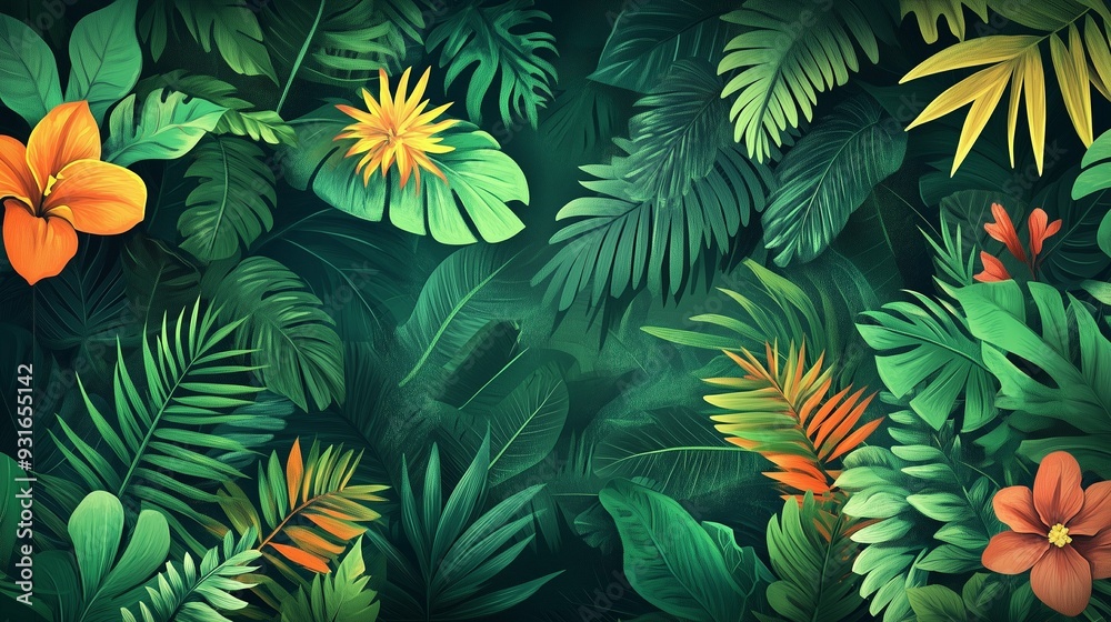 a banner featuring the lush greens and exotic floral of the Amazon Rainforest. a Brazil-Themed Banner Design.
a banner featuring the lush greens and exotic floral of the Amazon Rainforest. a Brazil-Themed Banner Design.