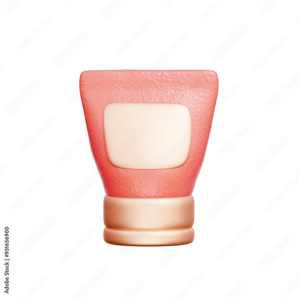 Fototapeta premium Sun Cream, Beauty Cosmetic products, Makeup and skincare, 3D rendering.