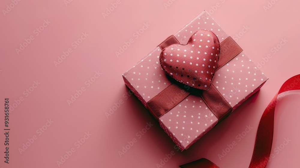 Pink Gift Box With Heart