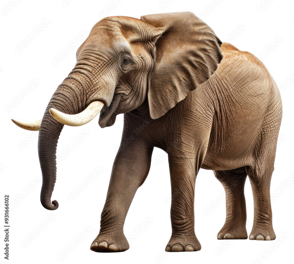 Fototapeta premium PNG Male elephant wildlife animal mammal.