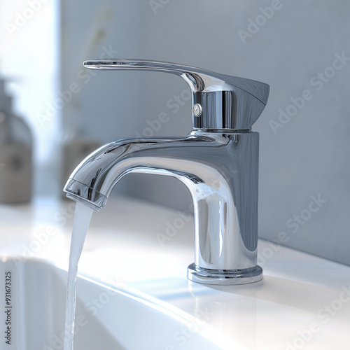 tap water 3d render icon ai generated