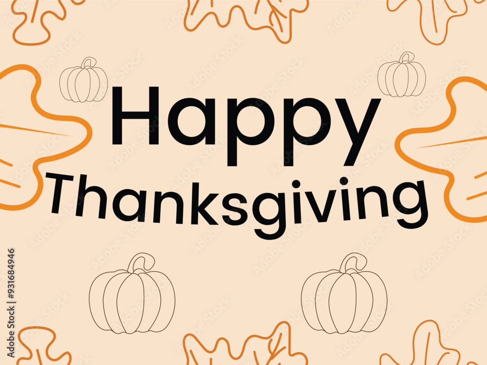 Happy thanksgiving background vector-design Happy thanksgiving background vector-design