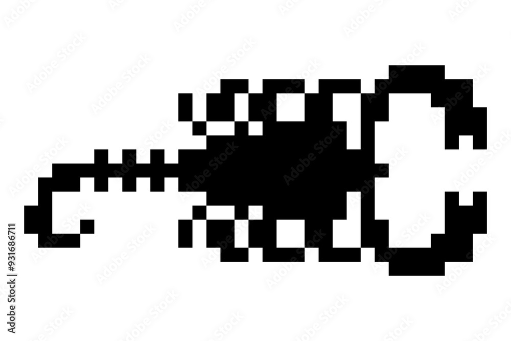 scorpion icon logo pixel art design. sticker fun animal cartoon pixel. tattoo art. scorpion icon logo pixel art design. sticker fun animal cartoon pixel. tattoo art.