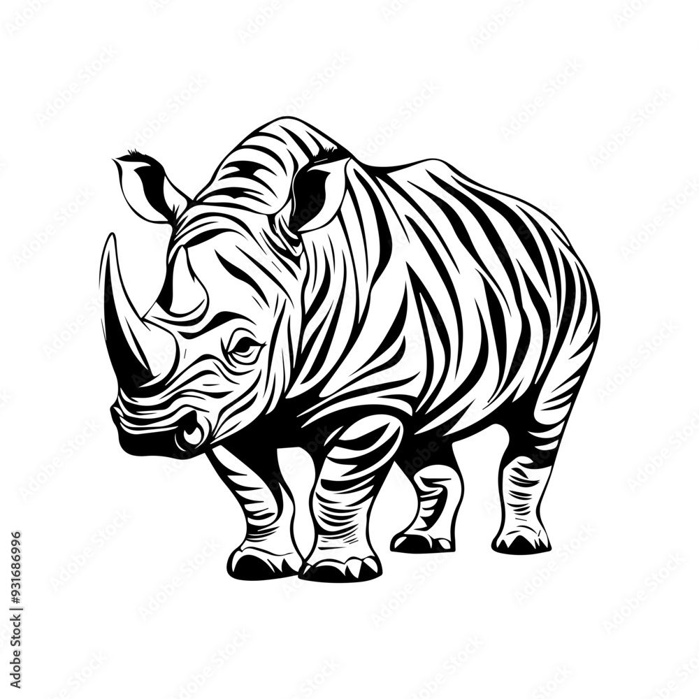 Fototapeta premium black and white animal vector types of animals about animals