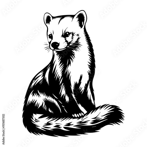 black and white animal vector types of animals about animals