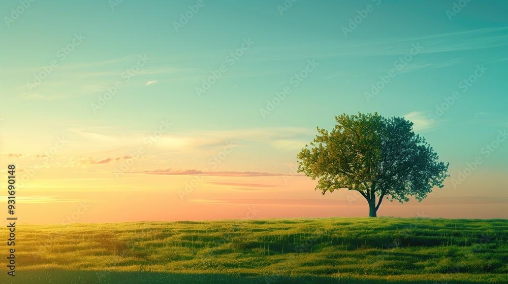 Fototapeta premium Free good morning scene wallpaper background photo