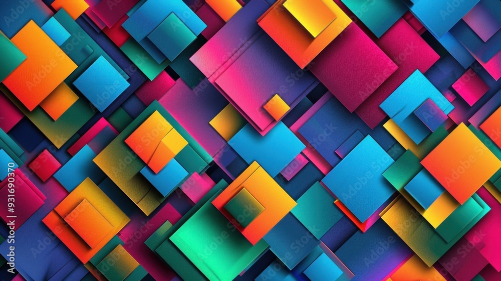Bright abstract background with a variety of geometric shapes and shapes Bright abstract background with a variety of geometric shapes and shapes
