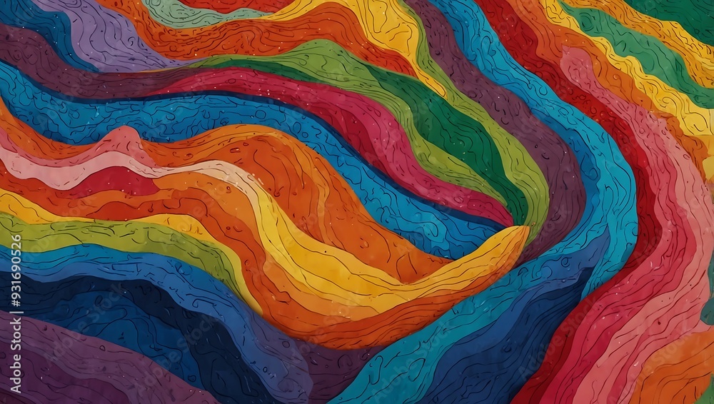 texture of multi colors