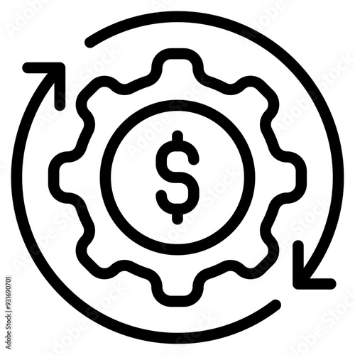 Circulation of money vector icon illustration.