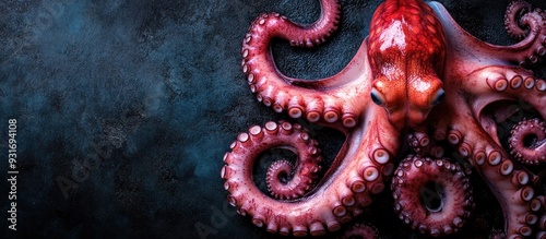 Raw octopus Organic seafood...