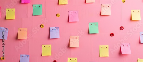 Corkboard for notes featuri...