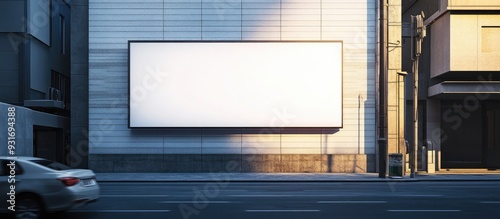 Large empty billboard on a ...