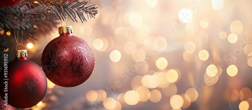 Red Christmas tree ornament...