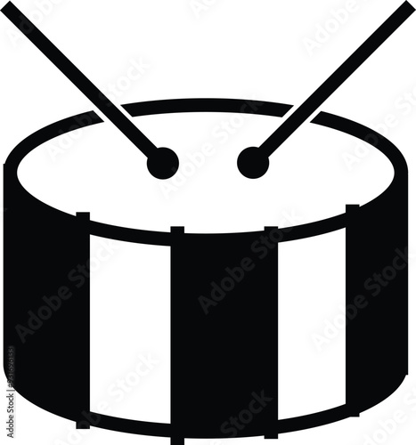 drum and drumsticks