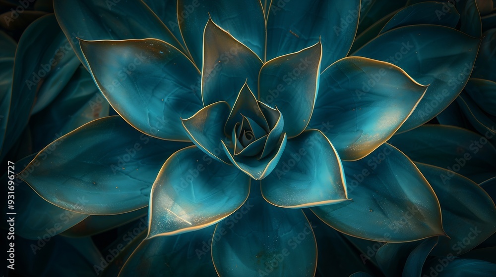 Obraz premium Dramatic agave plant at the San Antonio botanic gardens : Generative AI