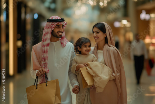 Happy Uae Family Shopping