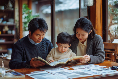 Korean Family Reading