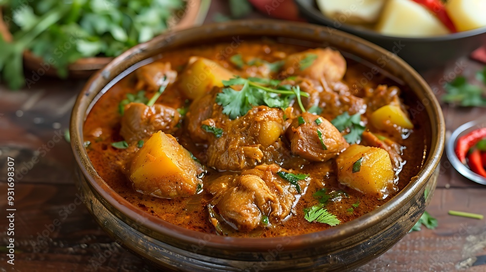 Murgir chicken curry is spicy delecious and soupy chicken curry with potatoes Murgir chicken curry is spicy delecious and soupy chicken curry with potatoes