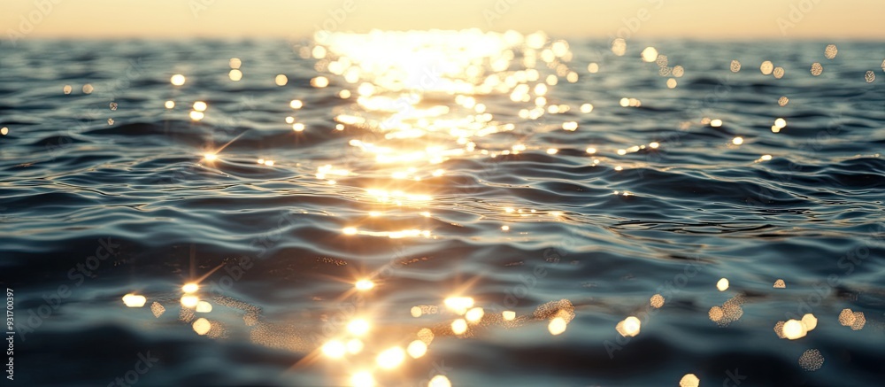 Sunlight reflecting off the sea copy space Sunlight reflecting off the sea copy space